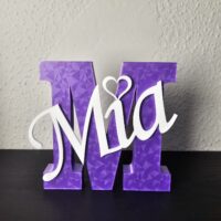 Placa personalizada 3D